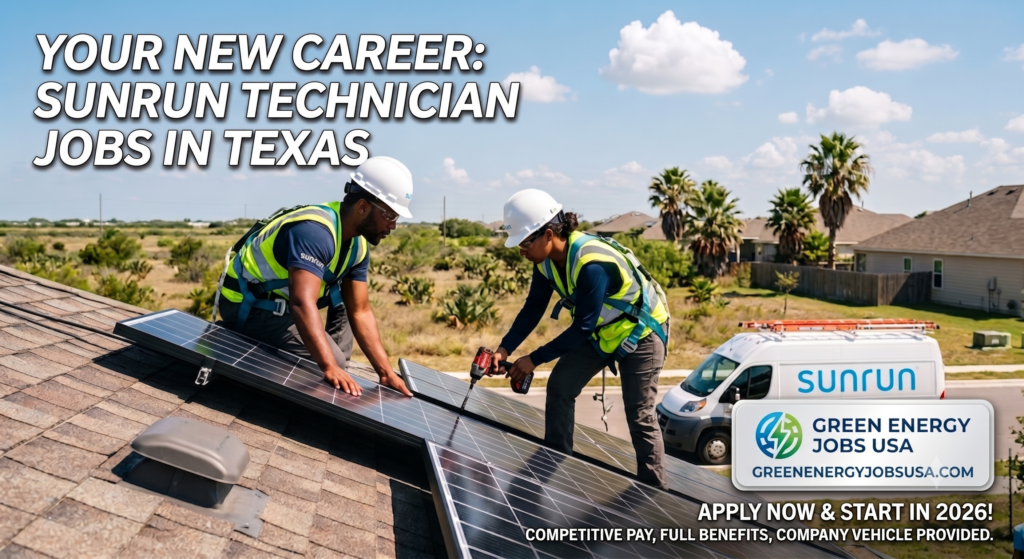 Sunrun Field Service Technician Jobs in Texas