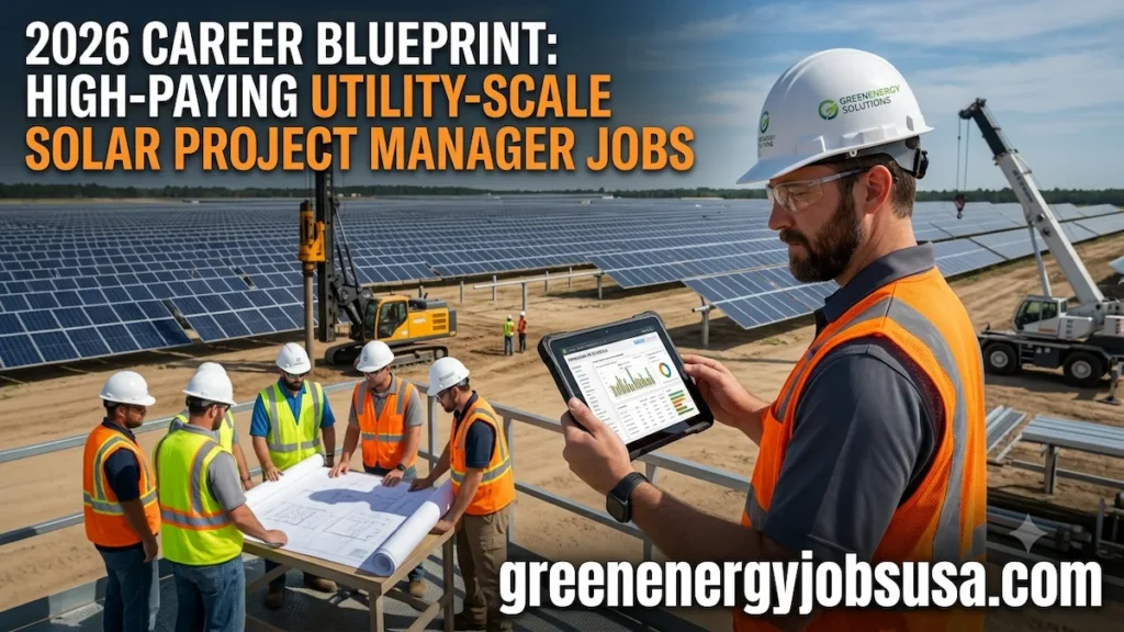 Utility-Scale Solar Project Manager Jobs